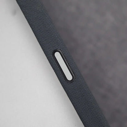 For MagSafe Nylon Canvas Phone Case For iPhone 13 14 15 16 Pro Max Plus Luxury Weave Texture Military Shockproof Magnetic Cover