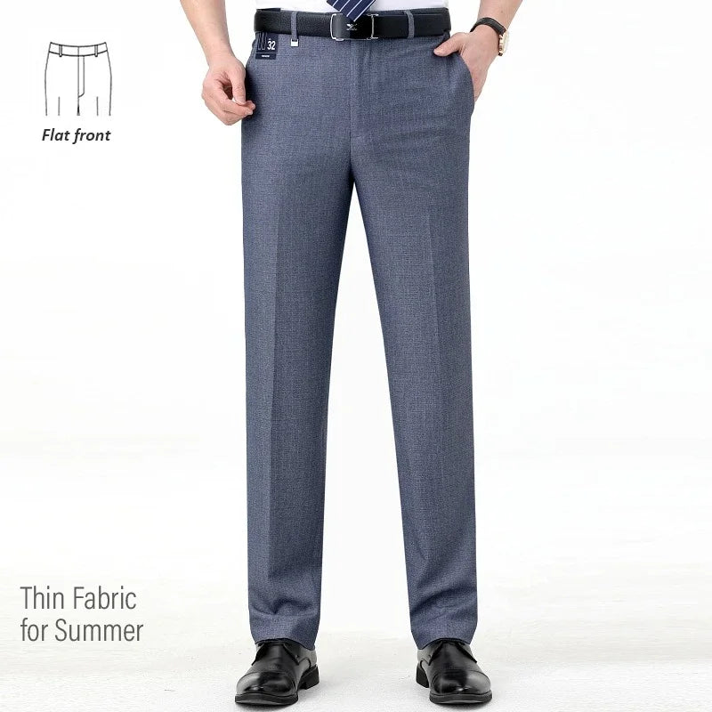 Top-Quality Men's Woolen Trousers - Traf Suit Pants,Business Formal,Trousers for Men, Man Pants, Naples Wool Dress Pants for Men