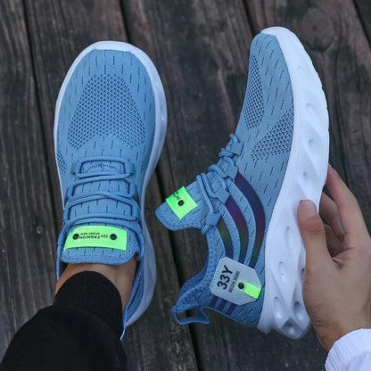2025 Men Running Shoes Lightweight Sports Shoes Mesh Breathable Casual Running Shoes Women Anti Slip Outdoor New Product Launch