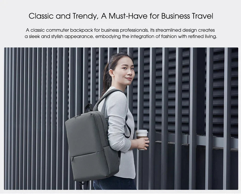 Classic Business Backpack 2 Fashion Laptop Bag for Men and Women Travel Large Capacity Backpack