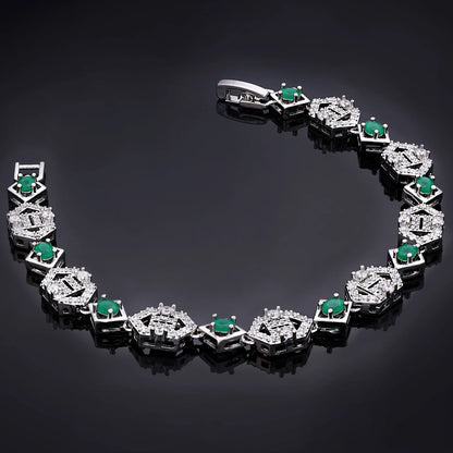 2023 Hot Square Sweater Chain 4-Piece Long Necklace Set Crystal Cubic zirconia Dubai Nigeria Wedding Accessories