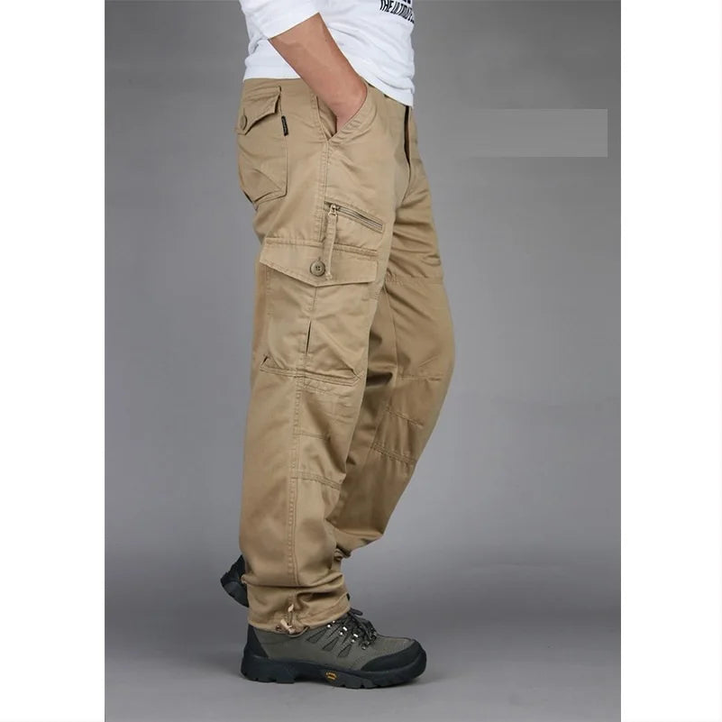 Tactical Pants Men Military Army Black Cotton ix9 Zipper Streetwear Autumn Winter Cargo Pants Men military style Trousers