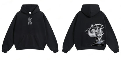 Demon Slayer: Kimetsu no Yaiba Men Hoodie Sweatshirt Tengen Uzui Anime Spring Autumn Boy Long-sleeved Parent-child Outfit