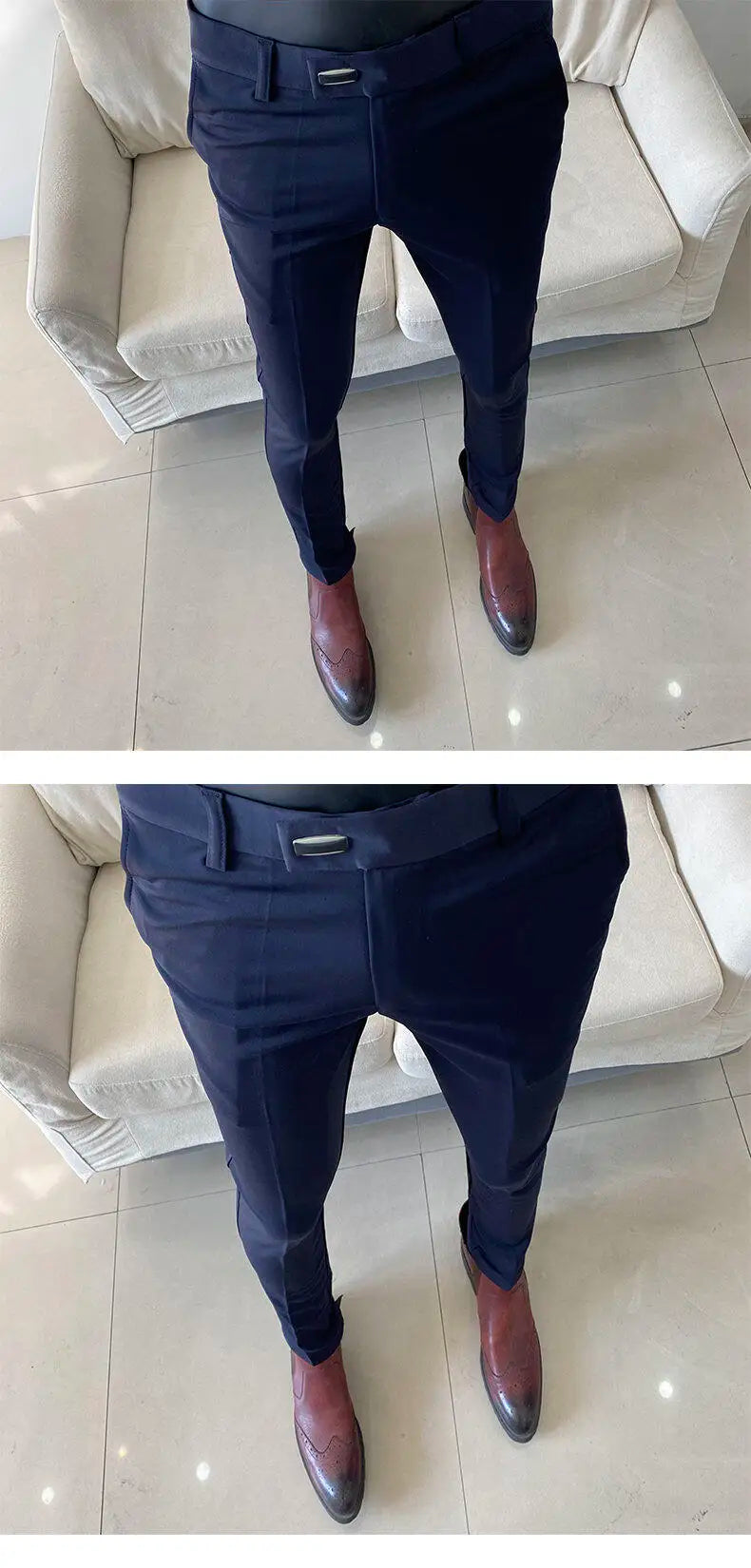 High Quality Men's Suit Pants 2025 Spring New Men Formal Business Office Social Dress Pants Slim Fit Casual Wedding Trousers