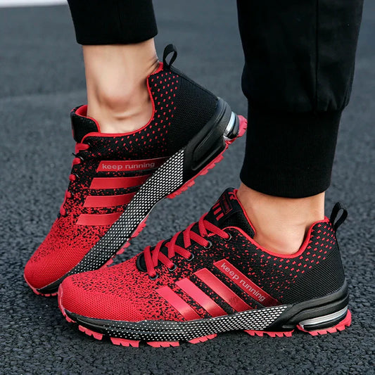 New fashionable plus-size men's casual sports shoes, walking and running shoes, tennis vulcanized men's shoes