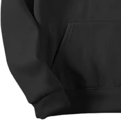 Pokemon Anime Gengar Cotton Hoodie Black Color Character Print with Full Body Purple Ghost Pattern Casual Streetwear