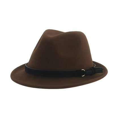 Hats for Women Fedora Winter Cowboy Hat Top Wool Khaki Green Black Jazz Caps Gentlemen Hats for Men Pamelas Y Tocados Para Bodas