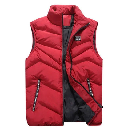 8XL 7XL Plus size vest men Brand Men Jacket Sleeveless Vests Winter Jackets man Casual Coats Men's Vest Cotton Thicken Waistcoat