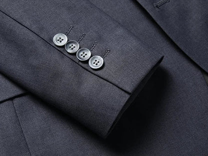 Men's Solid Color Business Suit 2025 High Quality Fashion Banquet Wedding Trend Groom Best Man Single 3/2/1