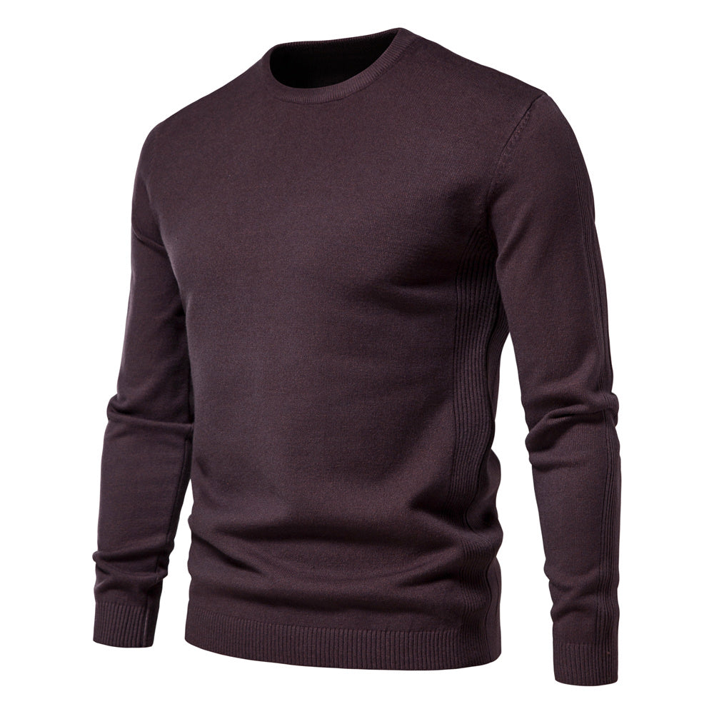 2021 New O-neck Pullover Men's Sweater Casual Solid Color Warm Sweater Men Winter Fashion Slim Mens Sweaters 11 Colors