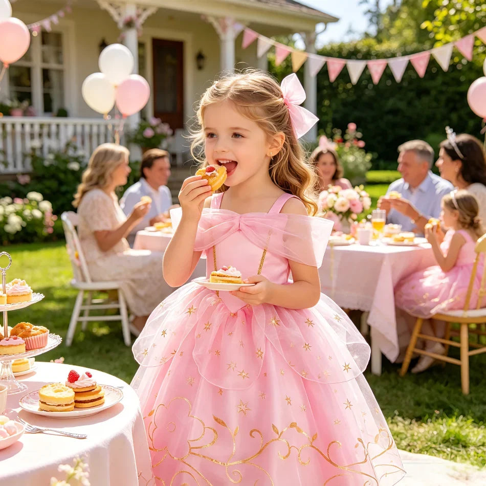 Kids Cinderella Dress Up Clothes Baby Girl Halloween Aurora Princess Dresses Child Birthday Party Little Rabbit Cosplay Costumes