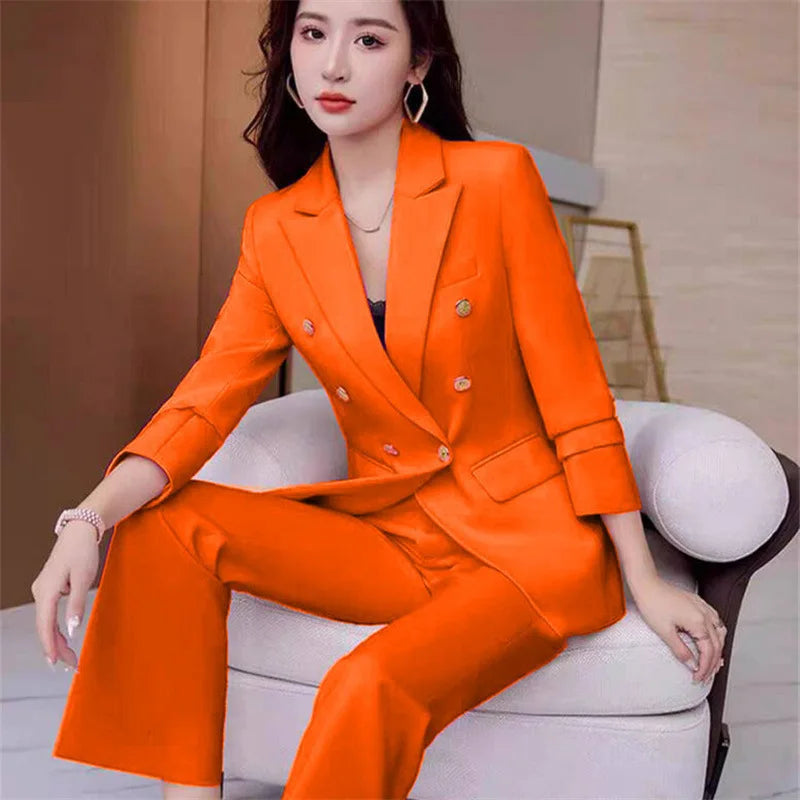 New Advanced Design Women's Suit Jacket Korean Style Spring Autumn Professional White Collar Small Western Clothes