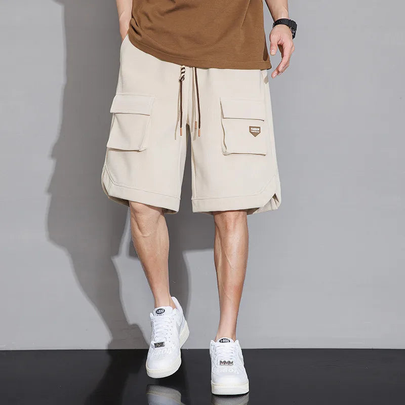 2024 Mens Shorts Summer Knee Length Casual Bermuda Male Y2k Sport Basketball Loose Cool Oversize Big Size Fashion Breeches Black