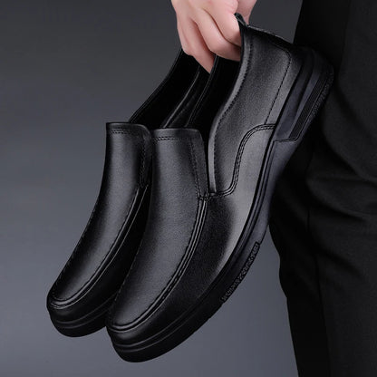 Genuine Leather Men Loafers Handmade Mens Casual Shoes Business Dress Flats Breathable Moccasins Luxury Brand Man Driving Shoes