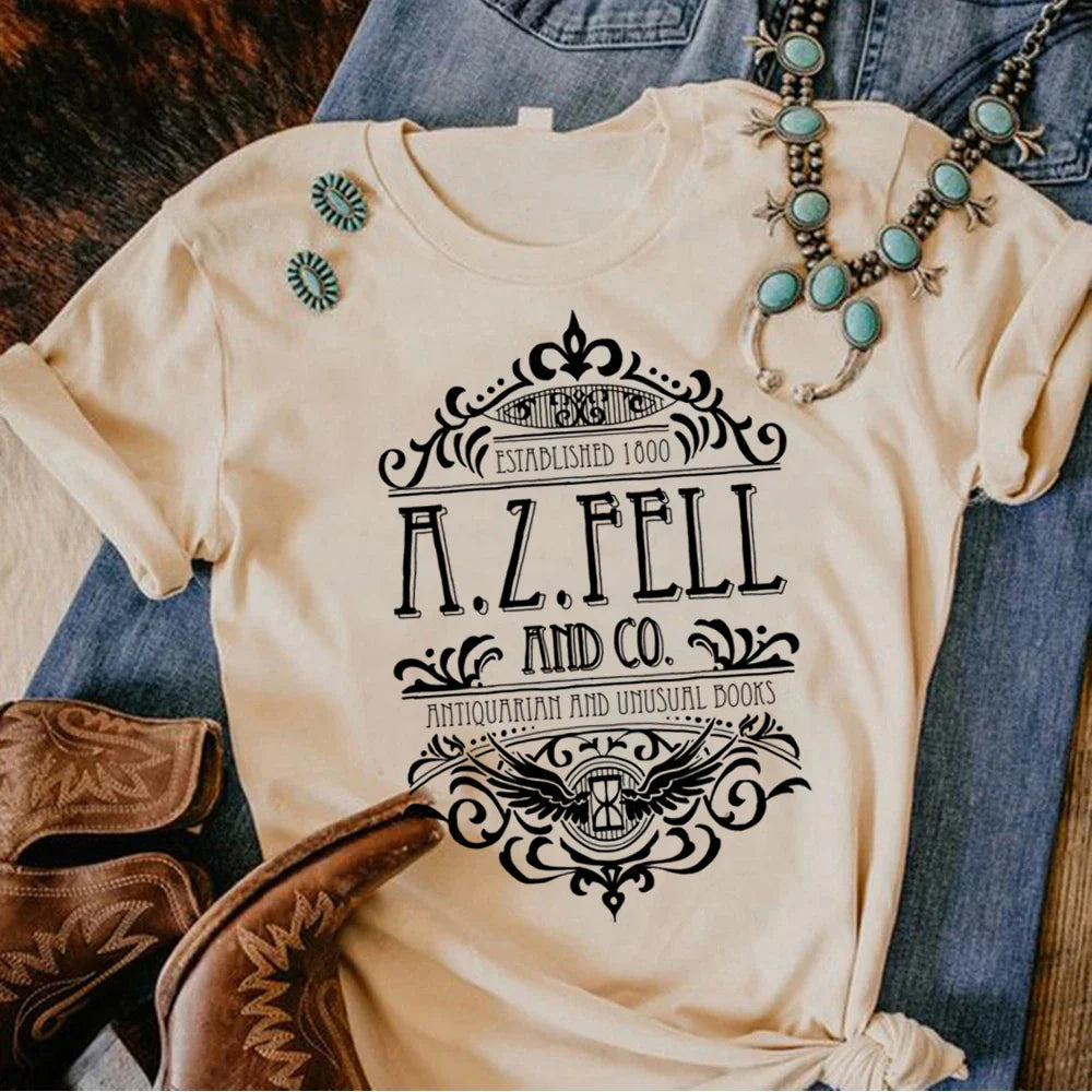 Good Omens t-shirts women manga graphic harajuku top girl funny graphic y2k clothes