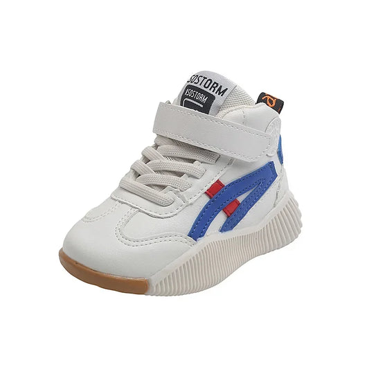Children New Fashion Sports Shoes Toddler Breathable Mesh Sneaker Soft Sole Basketball Running Shoes Hook and Loop Comfort Shoes