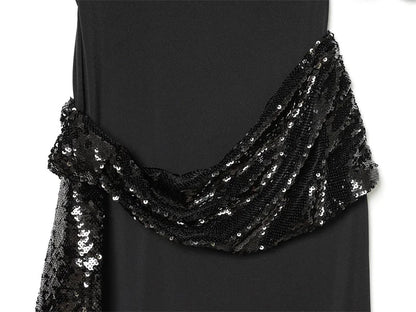 Women Backless Sequin Patchwork Maxi Dress Elegant Wide Sleeve Long Gowns Feminine New Fashion Evening Party Daily Robes