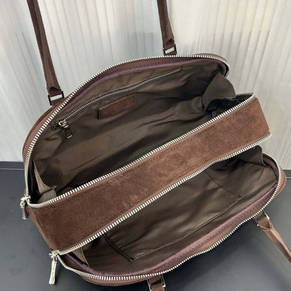 Elegant Versatile Suede Underarm Bags For Women Premium Soft Genuine Leather Shoulder Bag For Office Commute Lady Handbags New
