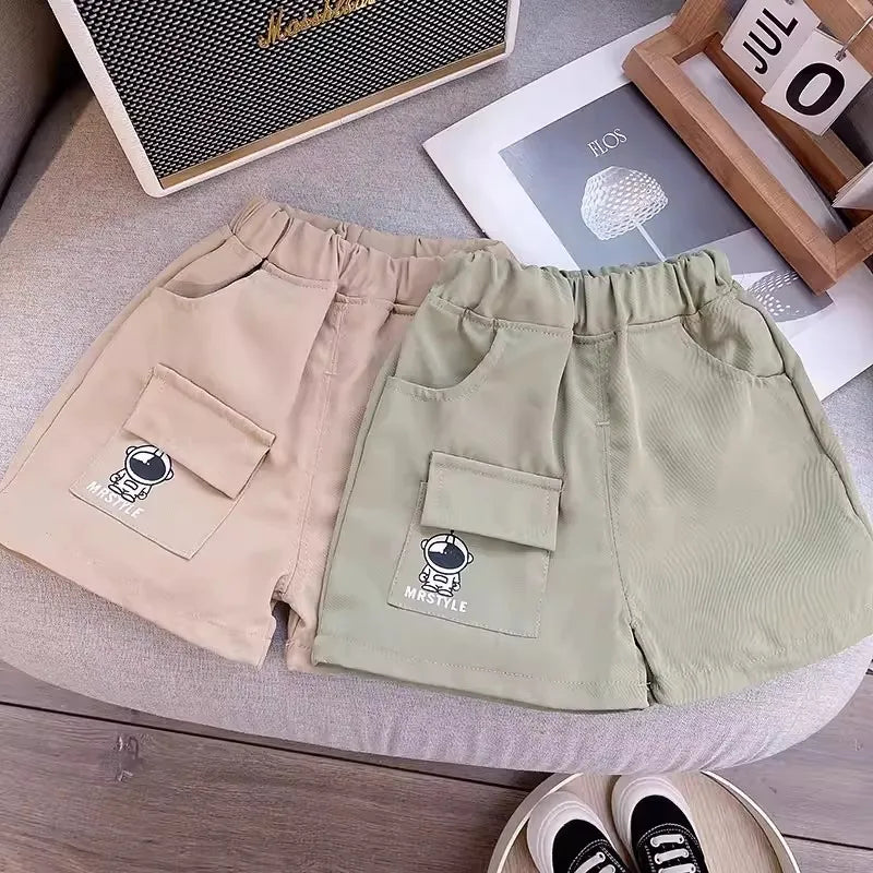 Summer Baby Boys Girls Clothes Set Kid Boy Cartoon Letter Printed T-shirts and Shorts 2Pcs Suit Children Short Sleeve Outfits