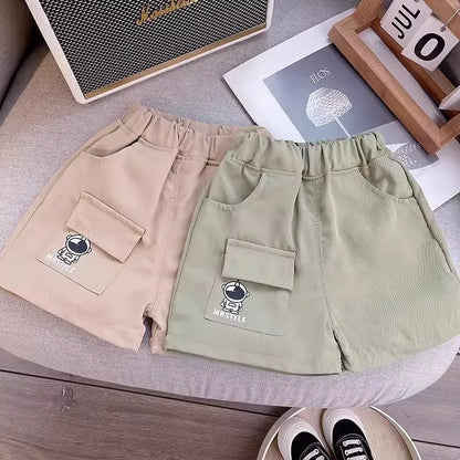 Summer Baby Boys Girls Clothes Set Kid Boy Cartoon Letter Printed T-shirts and Shorts 2Pcs Suit Children Short Sleeve Outfits
