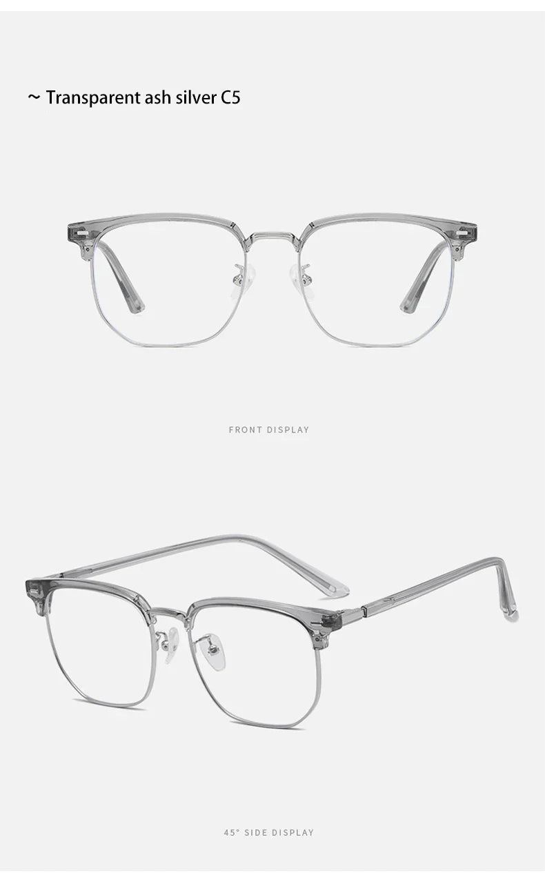 New Models of Versatile Anti-blue Light Glasses Fashion Eyeglasses Frame Simple Retro Can Be Customized Prescription