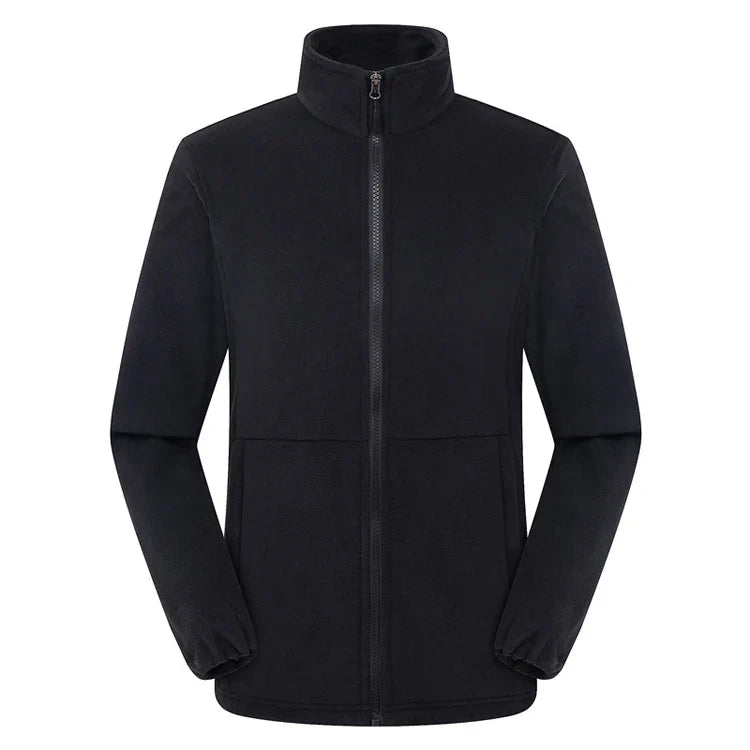 Soft Polar Fleece Jacket with Pockets Lightweight Outdoor Recreation Full Zip Coat