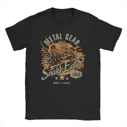 Men Women MGS1 Solid Snake Game T Shirt Metal Gear Cotton Tops Funny Short Sleeve O Neck Tees Classic T-Shirts