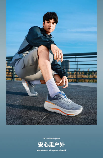 Fashionable Casual Men's Sneakers Non-Slip Wear-Resistant Air Cushion Sneakers Outdoor Lightweight Breathable Mesh Running Shoes