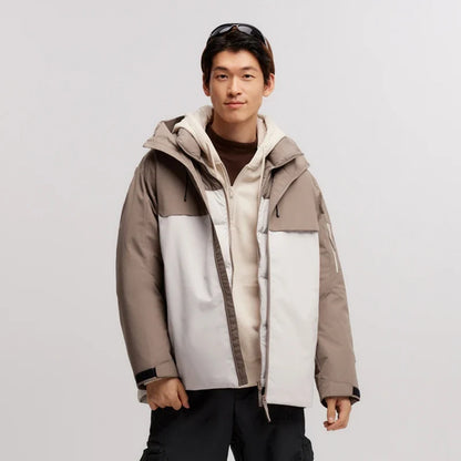 Down Jacket Men Three-in-One Two-Piece Set 2024 New Winter Four-Proof Outerwear Down Jacket