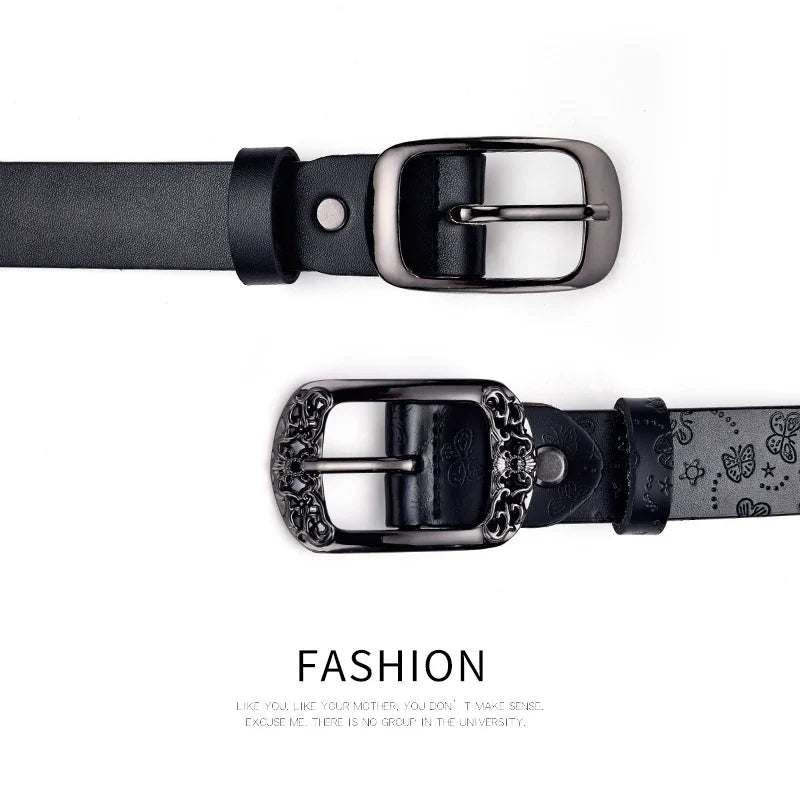 2026  new Women's Belt   Prints  Fashion High Quality Pin Buckles Fancy Vintage Belt New Trend Belt Belts For Women