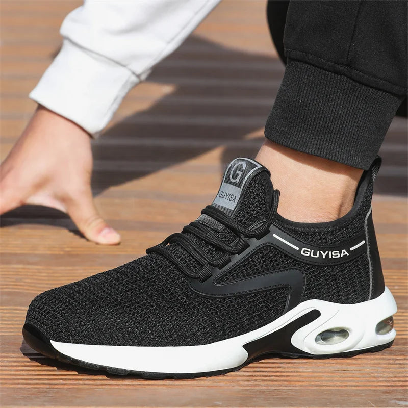 35-50 Air Cushion Working Shoes For Men Anti-Smashing Steel Toe Puncture Proof Construction Safety Shoes Sneakers Male Footwear