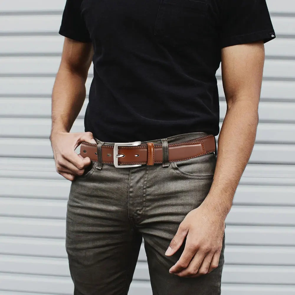 Men's Leather Belt Needle Buckle Belt Trendy New Casual Leather LONG Large Belts Cowhide Men's Belt Plus Size Men Belts