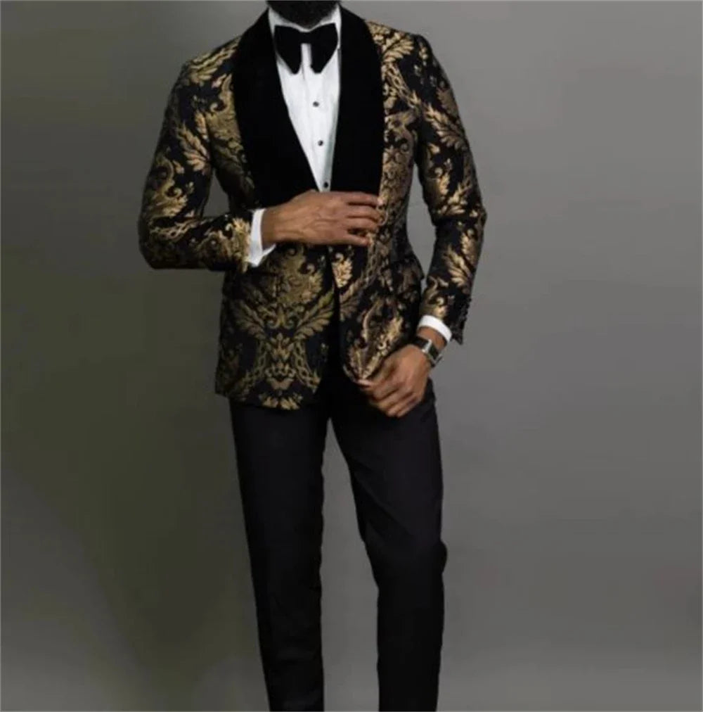 Formal Clothes Boy's Evening Dresses Boys Costume Suit Children Wedding Suit For Boys Navy Blue Floral Blazer Kids Prom Suits