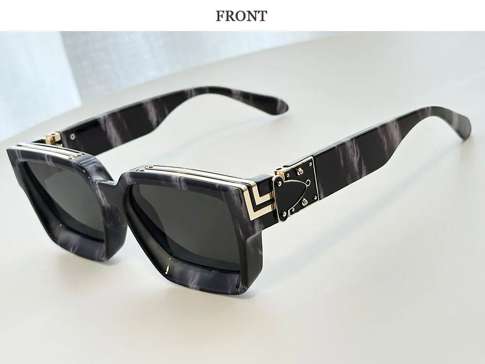 2026 Retro Square Sunglass Men Vintage Millionaire Sunglasses Women Trendy Vacation Luxury Fashion Glasses Gafas De Sol Hombre