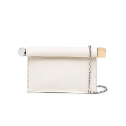 A New Luxury, Fashionable and Niche Rolled-up Clutch Bag for Women, A Versatile Folding Chain Single-shoulder Crossbody Bag