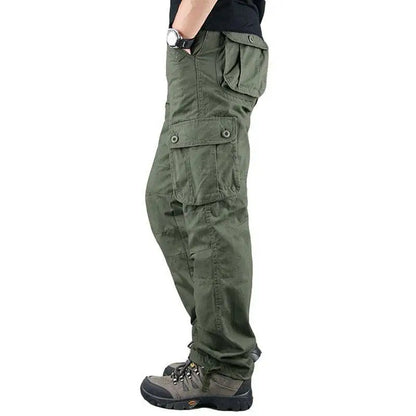 2025 Tactical Cargo Pants Men Cotton Overalls Outdoor Work Trousers Big Size Hombre Clothing Camo Hiking Pants Multiple pockets