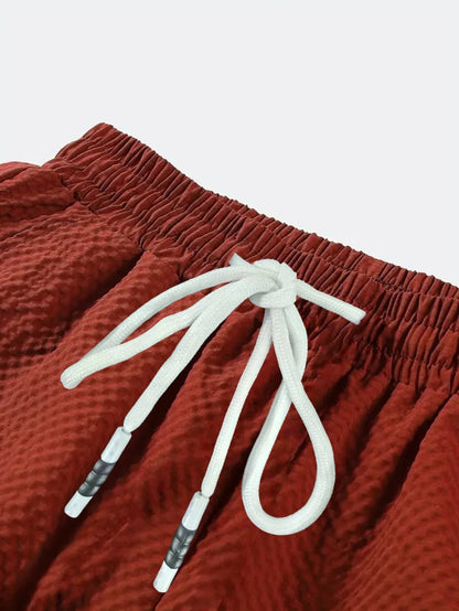 2-Pack, Men's Shorts, Men's Casual Pants, Men's Beach Shorts, Men's Sports Shorts, New Fashionable Textured Fabric, Breathable Pants, Suitable for Daily Casual Wear and Sports