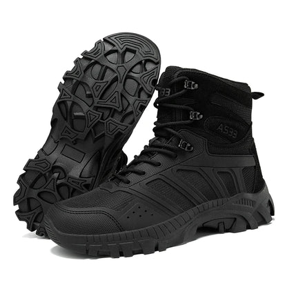 Men Tactical Boots Lace Up Desert Military Work Ankle Hiking Shoe Climbing Shoe Army Boot Unisex Size Plus Male Brand Waterproof