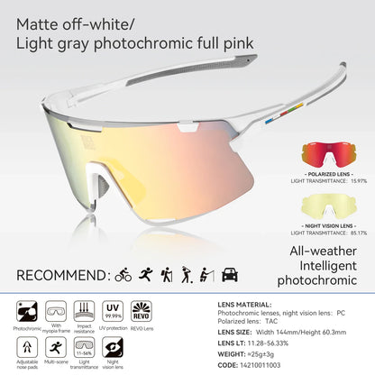 ROAD TO SKY Photochromic Cycling Glasses Bike Polarized Outdoor Sports Sunglasses MTB Eyewear UV400 Bicycle Goggles