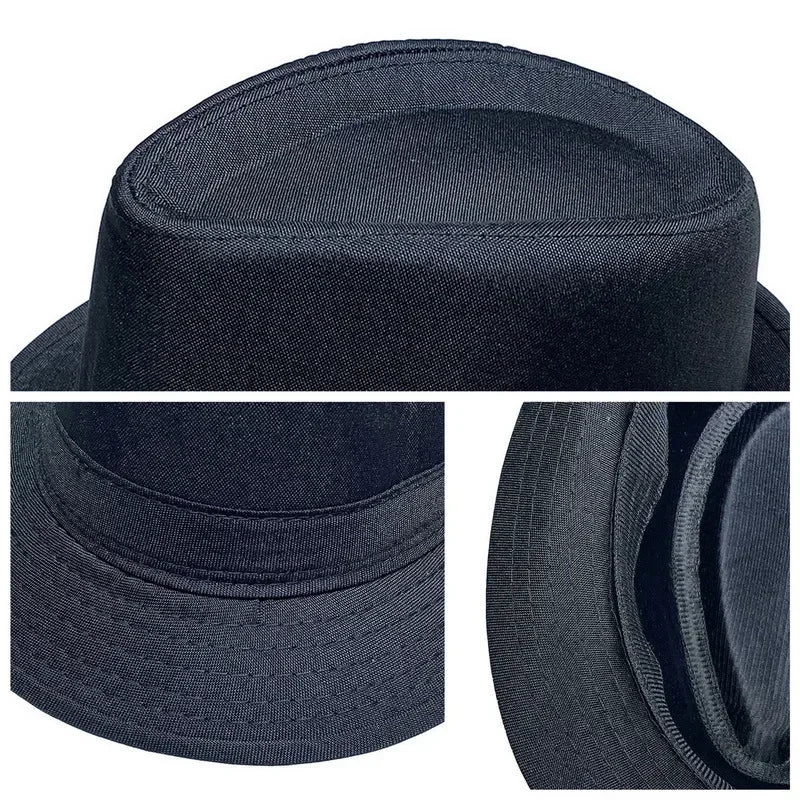 Summer Solid Bright Color Sun Hat British Jazz Hat Top Hat Men's Top Hat Winter Middle-aged and Elderly Jazz Warm Hat Fedora Hat