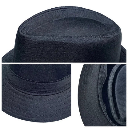 Summer Solid Bright Color Sun Hat British Jazz Hat Top Hat Men's Top Hat Winter Middle-aged and Elderly Jazz Warm Hat Fedora Hat
