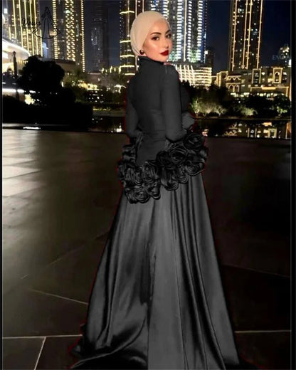 Vows Round Collar Evening Dresses D/party Red Custom Made Line A Women's Prom Dress 2025 Ball Gown Dress Elegant Gowns Woman