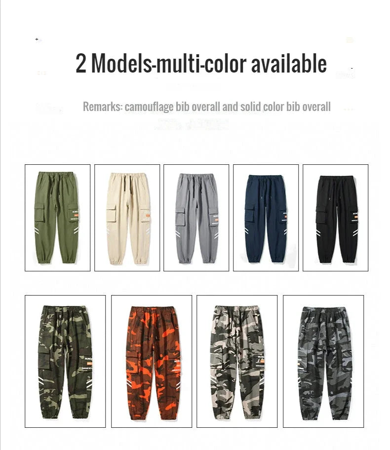 New Korean Fashion Style Casual Pants Men Cotton Cargo Trousers Male Plus Size Camouflage Streetwear Y2K Harem Jogger Camo Trend