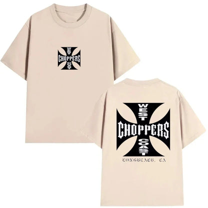 Summer Fashion T Shirt Women Men Cotton West Coast Choppers Print T-Shirt Casual Short Sleeve O-Neck Tshirt Vintage Clothing Tee