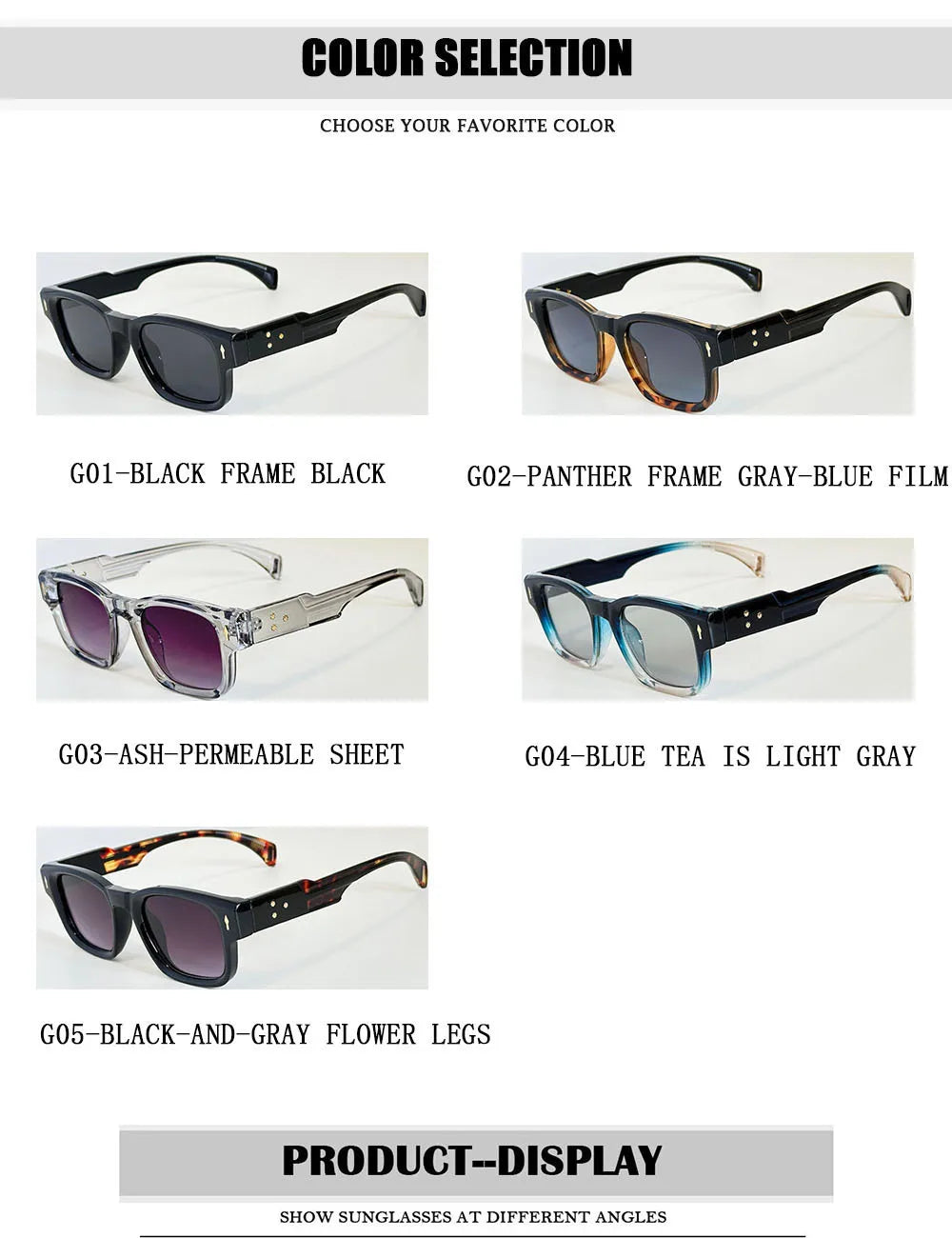 Fashion Sunglass Men Vintage Square Sunglasses Women 2025 Trendy Glasses Gafas De Sol Hombre Lunette Soleil Femme Dropshipping