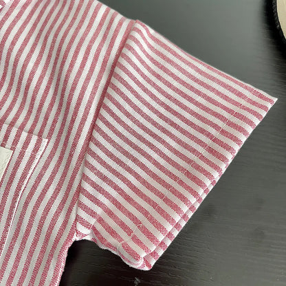 New Toddler Summer Baby Boys/Girls Clothes Suits Children Pinstripe Shirt with Tie Shorts 2Pcs/Set Infant Kids Fashion Outfits