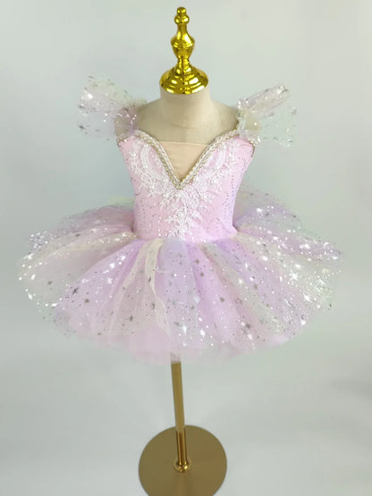 Summer Ballet Dance Dress Girl Stage Tutu Girls Dresses Costume Baby Clothing Robe Fille Kids Outfit Vestidos Children's Day