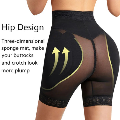 Women High Waist Hip Pad Shaper Panties Padded Hip Enhancer Shapewear Shorts Breathable Butt Lifting Body Shaper Push Up Panties