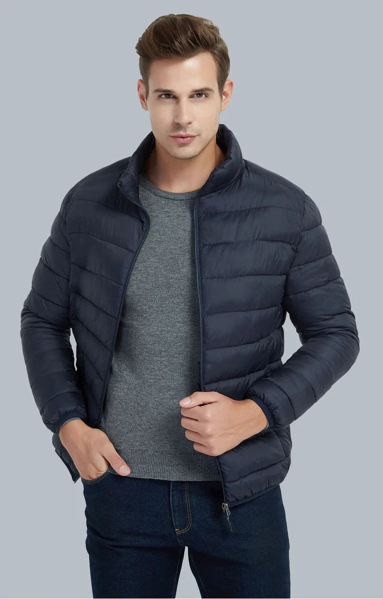 Europe Spring Autumn Embroidery Men Women With Zipper Sleeveless Vest Front Going Out Light Thin Hooded Down Long sleeves Jacket