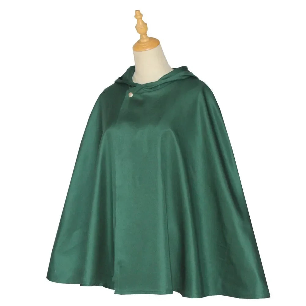 Men Women Attack on Titan Cloak Kids Cosplay shingeki no kyojin Cloak Shingeki No Kyojin Survey Corps Cloak Cape Green Shawl